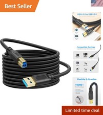 20Ft USB 3.0 A Male to B Male Cable - Connect Printers & Scanners with Ease