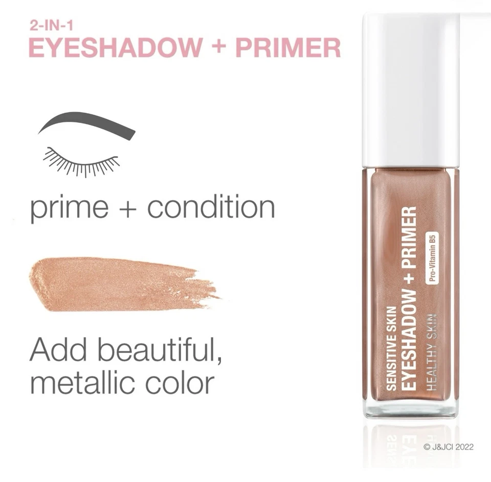 Sombra de ojos e imprimación Neutrogena Sensitive Skin nueva en embalaje 0,22 oz ORO ROSA Foto 3 de 4