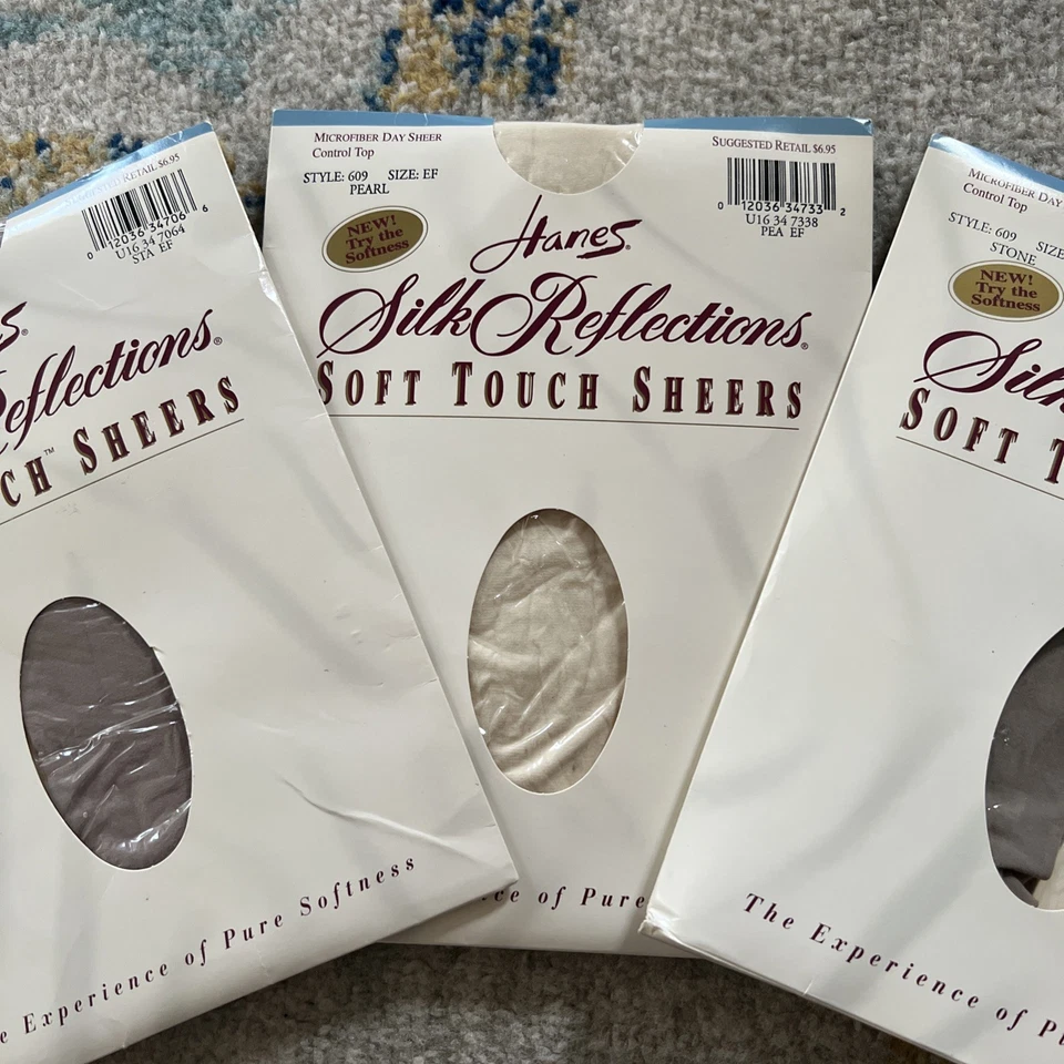3-Hanes Silk Reflections Soft Touch Sheers Control Top Microfibra Día Transparente-EF Foto 3 de 4