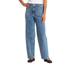 Universal Thread Women's Blue Medium Wash High Rise Wide Leg Jeans Size 00