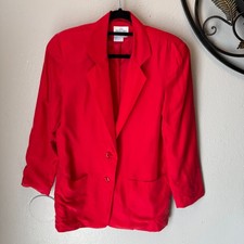 Vtg WinterSilks Women s 100% Silk Blazer Jack...