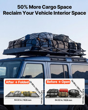 Roof Rack Cargo Basket 64x39in Folding Rooftop Carrier 200LBS