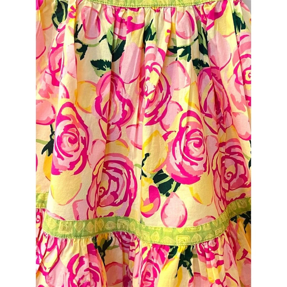 Savannah 18 Months Girls Pink Floral Baby Dress Summer Spring Birthday Party - Image 4 of 4