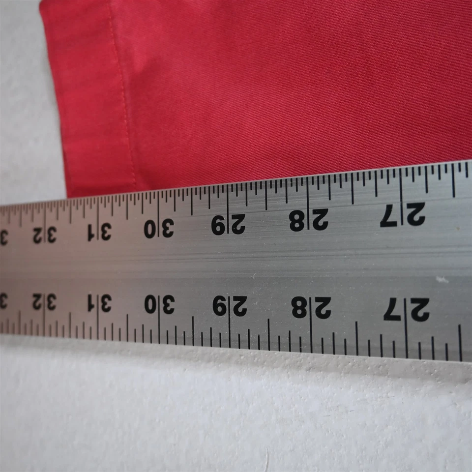 Pantalones chinos Brooks Brothers 32x32 rojos elásticos de algodón polar frente plano ajustados Foto 4 de 4