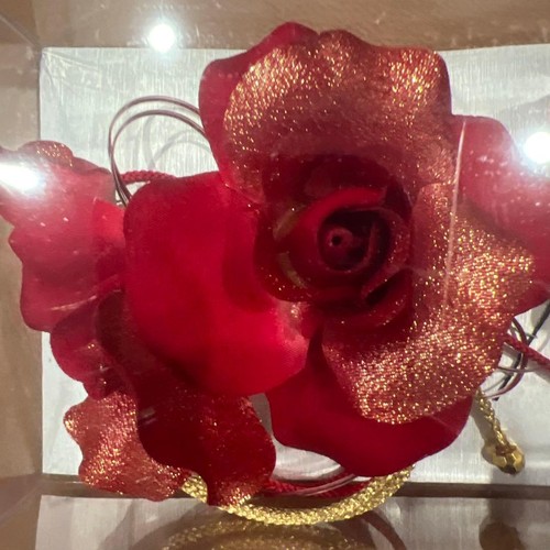 Kanzashi Kimono Japanese Red flower decoration accessories - Picture 1 of 4