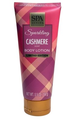SPA Luxury Sparkling Cashmere Body Lotion Limited Edition 5.5 oz Hydrating Cream