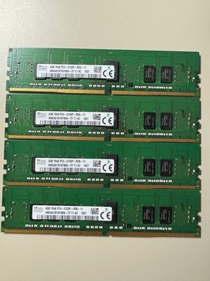 SK hynix 16GB (4x4GB) DDR4 RDIMM PC4-2133P ECC Server Memory HMA451R7AFR8N-TF