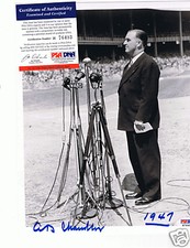 Al Happy Chandler Autograph Signed Auto 8x10 Photo psa/dna