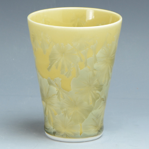 Kyo Kiyomizu yaki ware Japanese Tea Sake cup 200ml Crystalflower