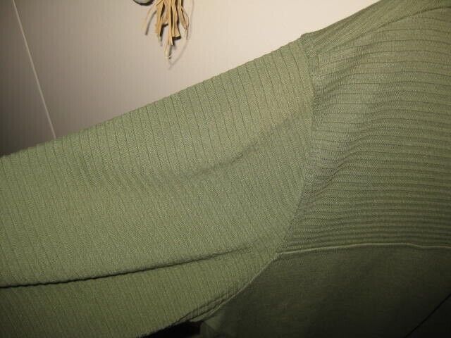 CLAUDIA BARNES SPORT SZ XL OLIVE GREEN FRENCH TER… - image 8