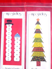 Lot of 2 Christmas Sewing Pattern Snow Man Tree Evergreen Frosty NEW Set