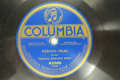 Howard Kopp - COLUMBIA A2305 - Pizzicato Polka - Xylophone Solo / Bells