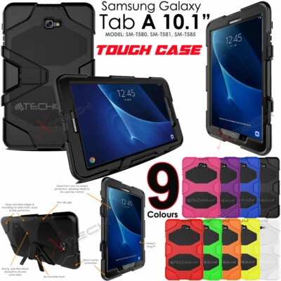 TECHGEAR Samsung Galaxy Tab A 10.1" T580 Tough HEAVY DUTY Shock Protector Survival Case