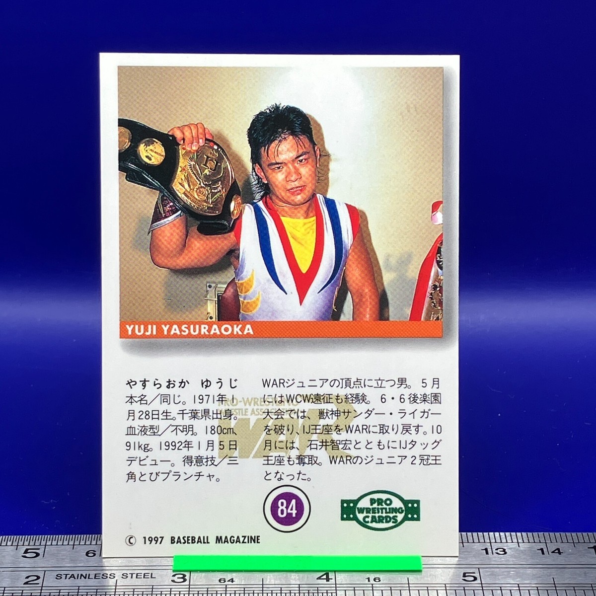 Yuji Yasuraoka BBM Pro Wrestling Card TCG Vintage Japanese #84 | eBay