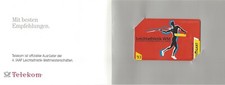 Folder 4. IAAF Leichtathletik-WM in Stuttgart mit Telefonkarte A 25 07.93 ungebr