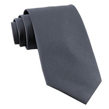 Extra Long Ties For Men Woven Big and Tall Tie Mens Ties : XL Solid Color Gray