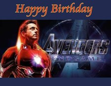 Top torta stampa foto Avengers Endgame, topper stampa commestibile, fogli congelanti