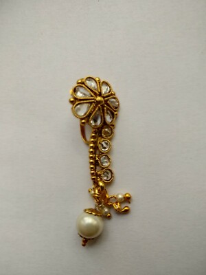 Marathi Big Nose Ring Ethnic Nath Bridal Non Pierced Polki Nostril