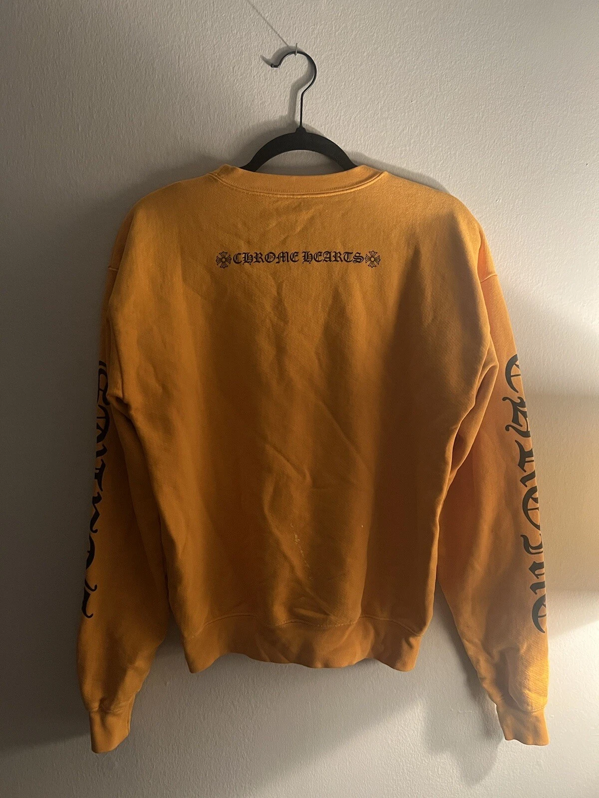 CHROME HEARTS felpa girocollo cuori cromati