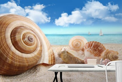 3D Beautiful Conch O457 Animal Wallpaper Wall Murals Removable Wallpaper Fay