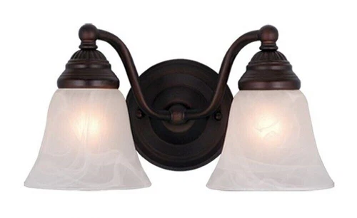 VAXCEL VL35122OBB Standford 2 light Vanity Fixture Oil Burnished Bronze - Picture 1 of 2