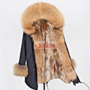 real fur lined parka women's