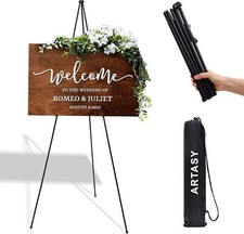 Soporte de caballete de 63 pulgadas para carteles de boda carteles caballete