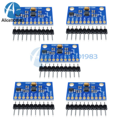 5PCS 6DOF MPU 6500 Sensor 6-axis Gyroscope Acceleration Module SPI/IIC