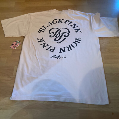 BLACKPINK BP x Vick Verdy White T Shirt Born Pink Medium M From