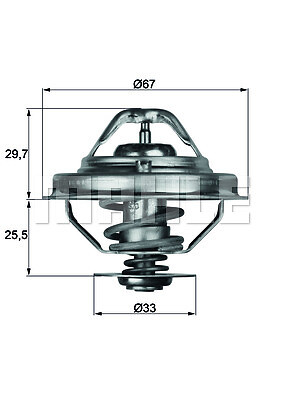 MAHLE TX 38 80D Thermostat, coolant for ,BMW,LAND ROVER,OPEL,ROVER,VAUXHALL