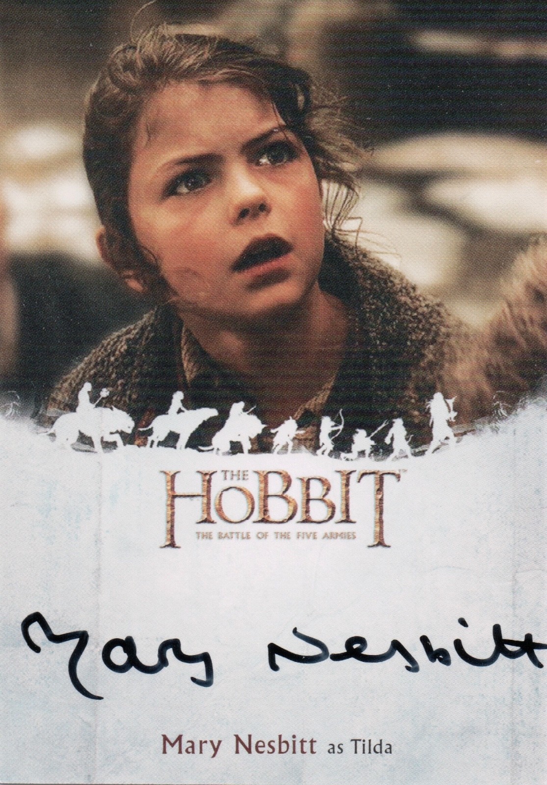 The Hobbit Battle of the Five Armies Mary Besbitt Tilda Autograph Signed