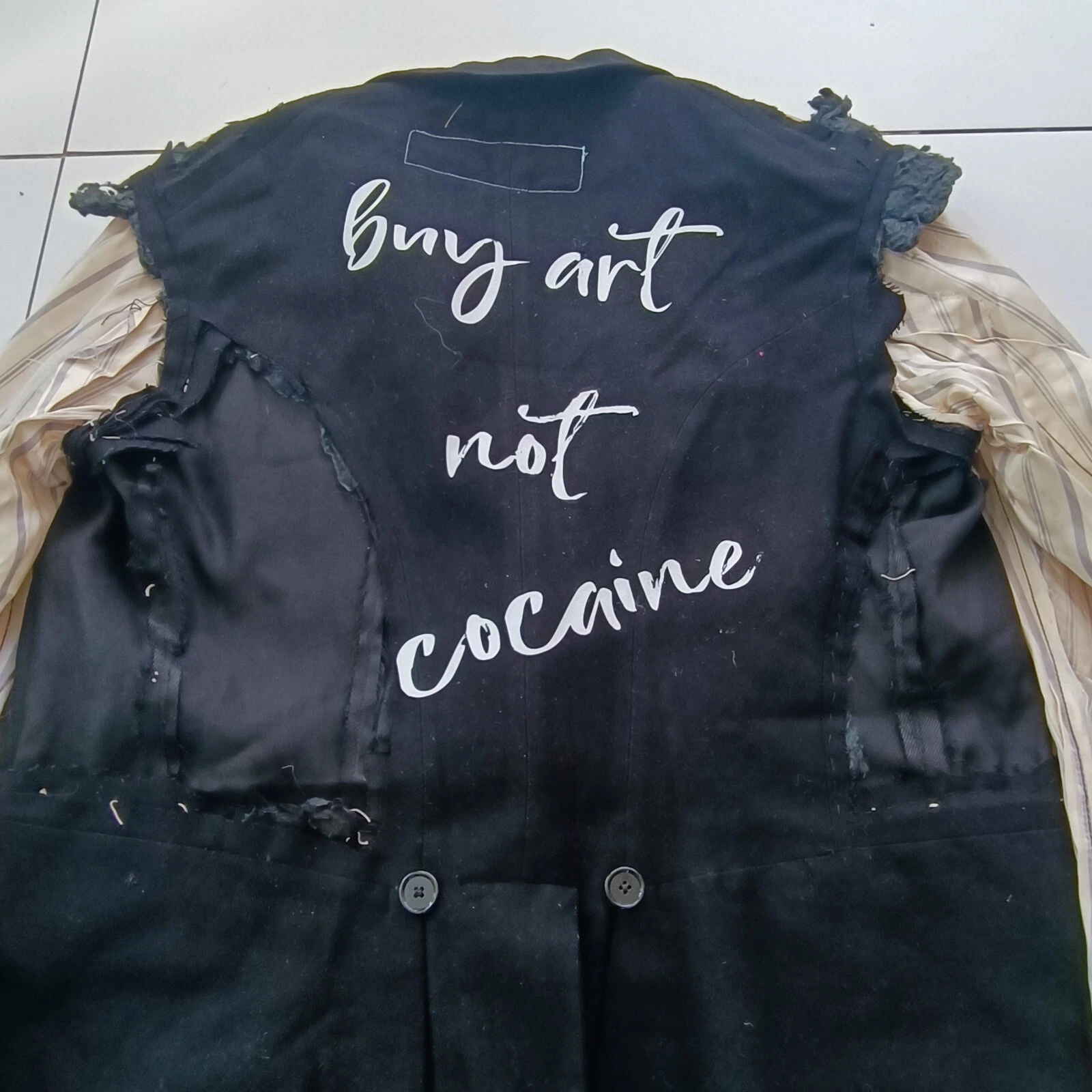 Paul McNeil Customised / DECONSTRUCTED VINTAGE TAIL JACKET Size L / XL SUPERB - product detail image 19