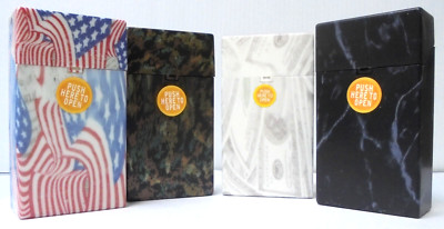 Eclipse Assorted Hard Plastic Crushproof Cigarette Case, 4ct, 100s, 3117D2