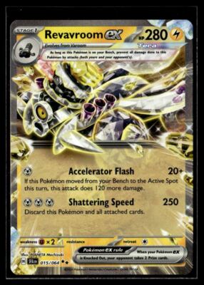 2024 Pokemon Card Shrouded Fable Tera Type Revavroom Ex. #015/064