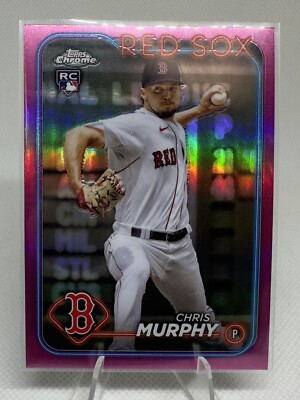 2024 Topps Chrome #47 Chris Murphy RC Boston Red Sox Pink Refractor