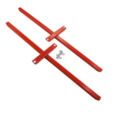 Fits 79-04 Mustang or Cobra Race Red 12 Gauge Thick Subframe Connectors Weld In