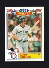 1987 Topps Rack Glossy All-Star #15 Wade Boggs - Boston Red Sox