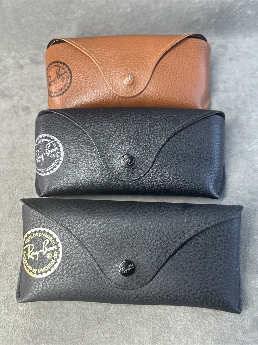 Ray ban Leather Pouch Universal Soft Sunglasses Case Lot Of  display picture 1