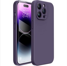 Silicone Shockproof Rubber Case For iPhone 14 Pro 6.1 inch - Dark Purple 