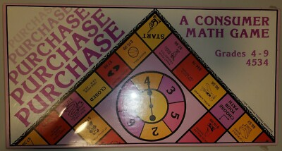 #ad Consumer Math 1979 Board Game Purchase Elementary School Grades 4 9 Vintage $39.95