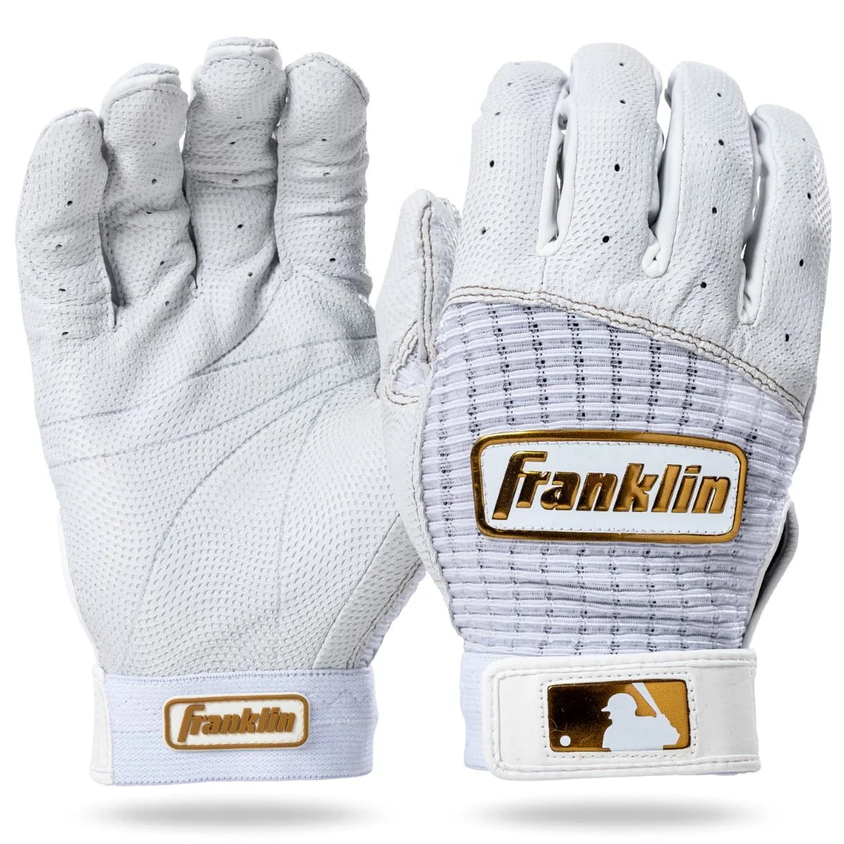 FRANKLIN CFX PRO CLASSIC GOLD BASEBALL BATTING GLOVES ADULT SMALL