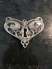 HEAVY METAL BUCKLES LEAD FREE HEART SHAPED BELT BUCKLE 1915B