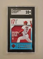 2018 PANINI CHRONICLES TEAL /199 SHOHEI OHTANI ROOKIE CARD SGC 10 GEM 💎 MVP 🦄