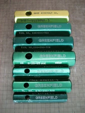 LOT OF 7 GREENFIELD PRECISION TOOLS HOLDERS HANDLES FOR PLUG GAGES PARTS 352B