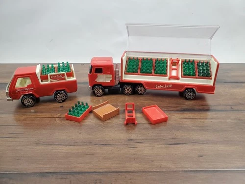 Vtg 1980 1982 Buddy L Pepsi Cola Semi Truck Delivery Truck Lot
