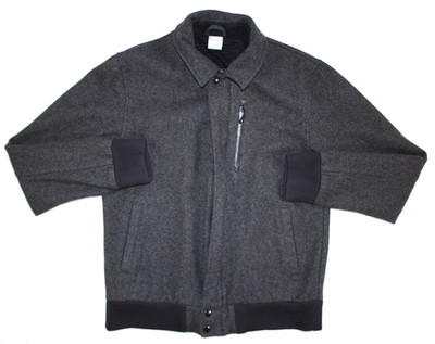 Nike Sportswear Jacket Men's M Wool Blend Destroyer Varsity Bomber 426774 Gray