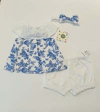 Baby Girl Clothes 6 Months Shorts Shirt Headband Cute Floral Summer Outfit New