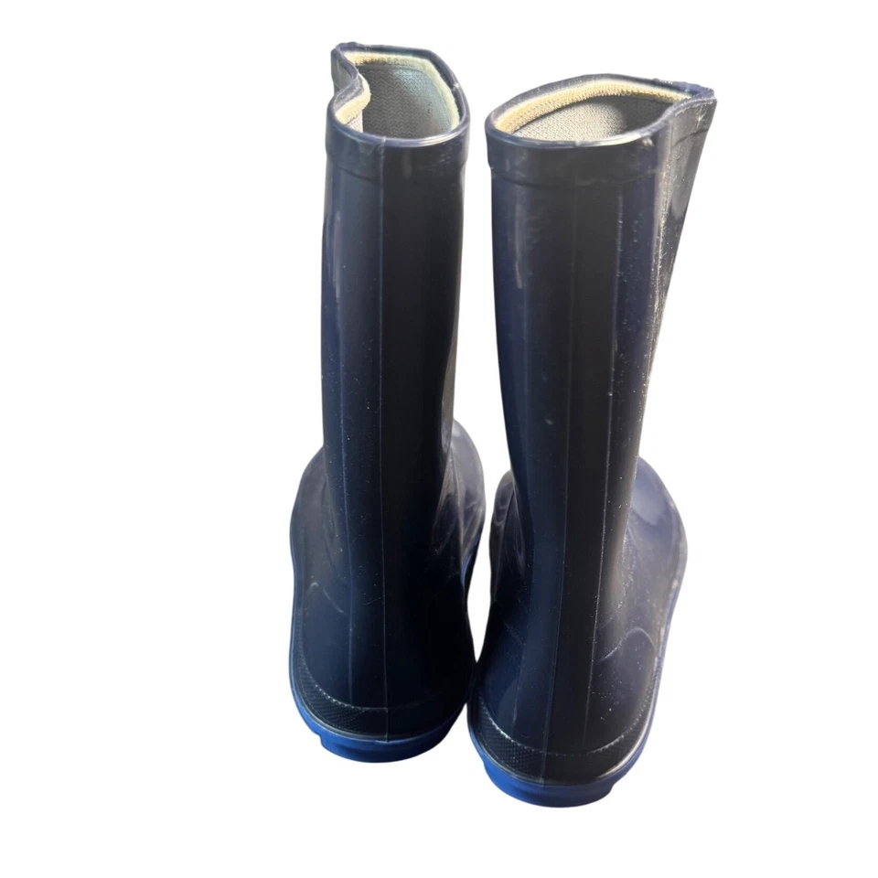 Botas de agua Walmart Walmart de goma impermeables Canadá azul marino lluvia talla B para niños Foto 4 de 4