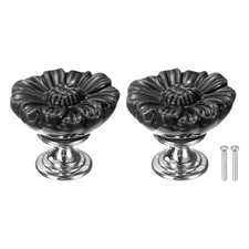 2pcs Toilet Button Pusher, Toilet Tank Button, Black