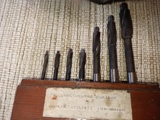 Cap Screw Counterbore Set 6 - 1/2" Straight Shank, 3 Flute, HSS 7pc Estate